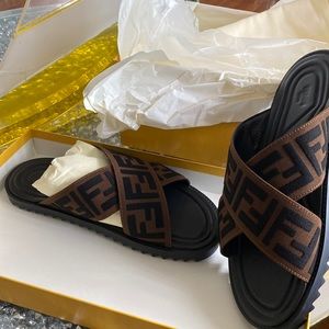 Fendi slides run big unisex